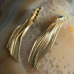 Elegant Gold Dangle Earrings